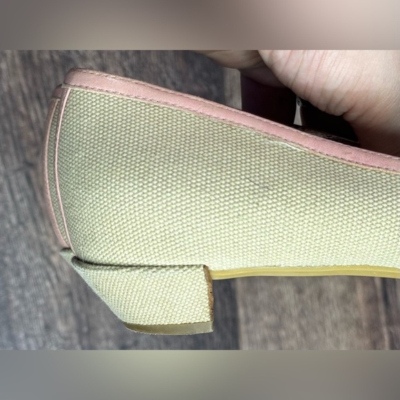 Burberry Buckle Canvas Kitty Heels - Picture 6 of 11